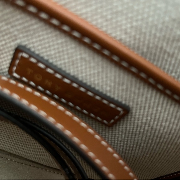 Tory Burch Brown and Cream Tote Bag - Picture 8 of 8